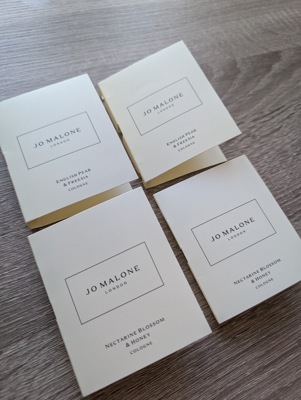 SALE! 🆕 JO MALONE NECTARINE BLOSSOM & HONEY + ENGLISH PEAR AND FREESIA 4x 1.5ml